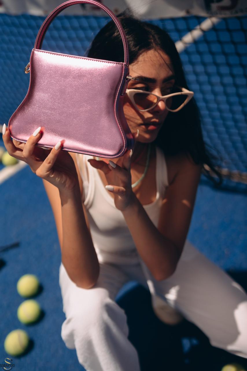 Mettalic hot pink