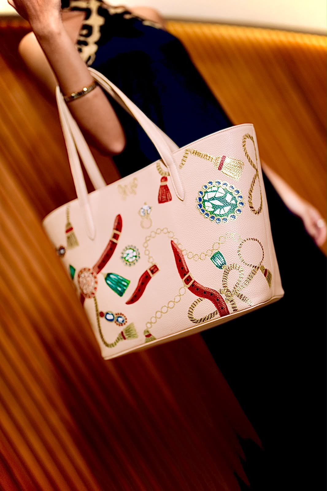 Golden biege bag